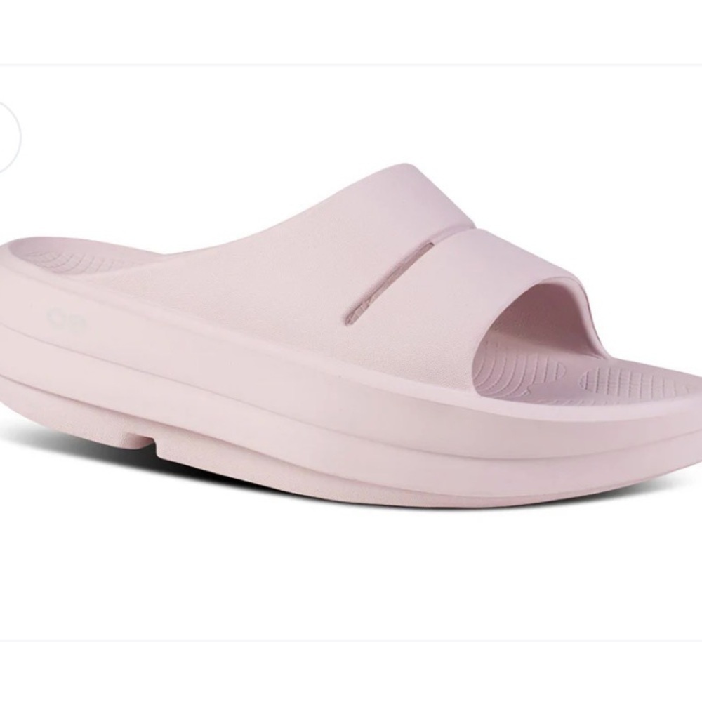 OOFOS Women's Pink OOmega Ooahh Slide Sandals Size 8